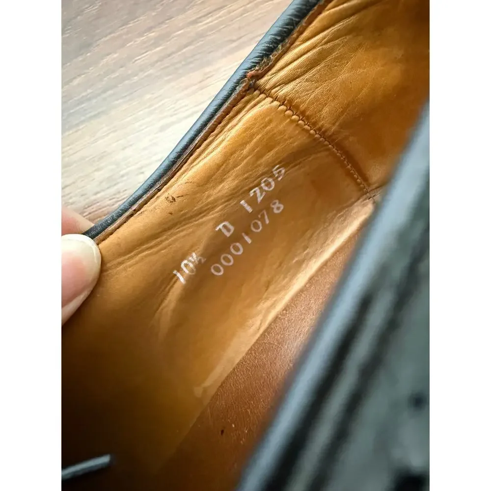 Allen Edmonds Hastings Black Leather Oxford Sz 10.5 Formal Classic